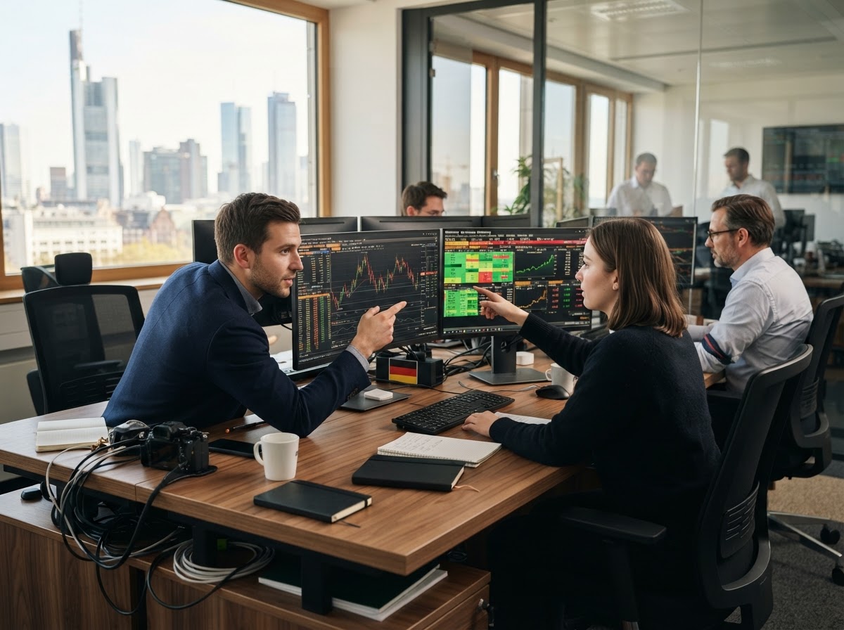 Desk-Backed Trading Team bei der Entwicklung der Analyseplattform